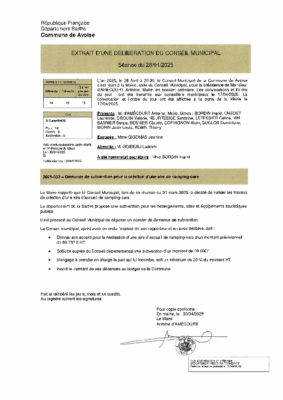 2025-032 DEMANDE SUBVENTION CREATION AIRE CAMPING CAR