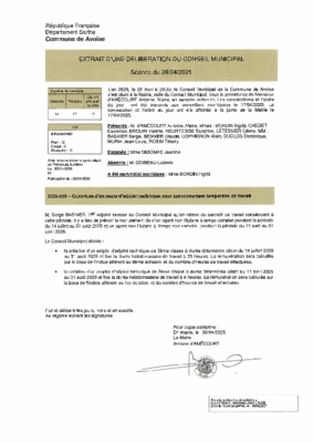 2025-039 OUVERTURE POSTE ADJOINT TECHNIQUE