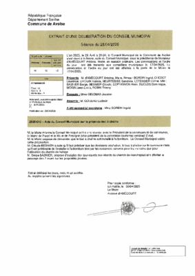 2025-040 AVIS BAC A CHAINE