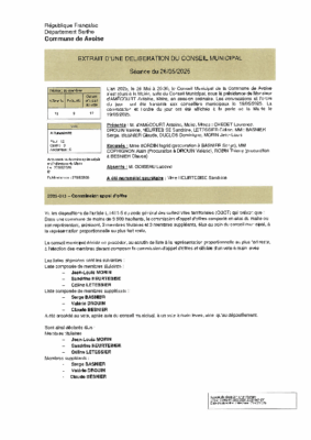 2025-043 COMMISSION APPEL OFFRE